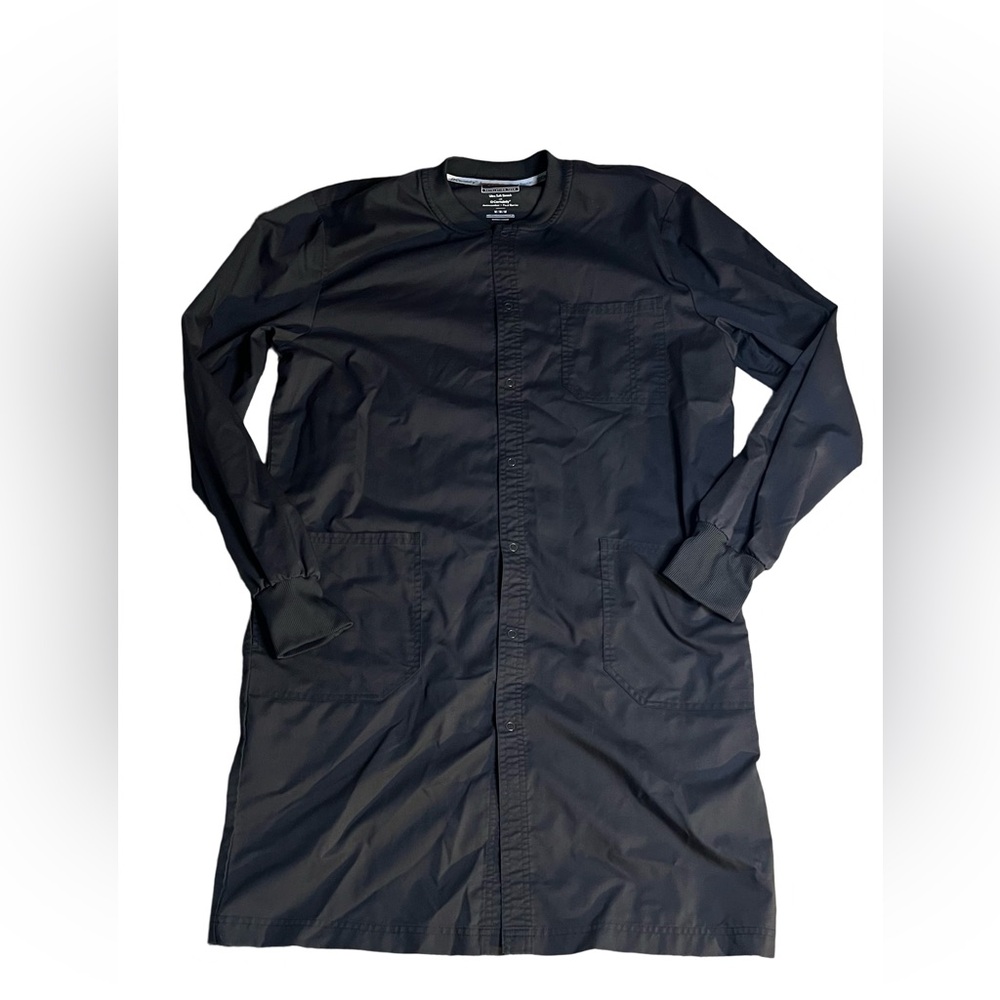 Cherokee Workwear Revolution 40" Unisex Lab Coat in charcoal